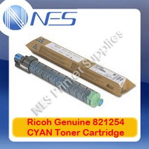 Ricoh Genuine 821254 CYAN Toner Cartridge for Aficio SP-C435DN (13K)